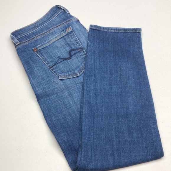 RARE 7 for ALL MANKIND JOSEFINA SKINNY BOYFRIEND 25x27 MADE IN USA ๐บ๐ธ - Picture 8 of 14